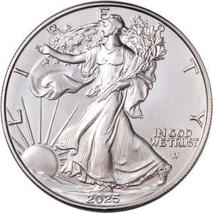 2025-W Burnished American Eagle Silver Dollar Main Image
